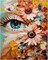 Paint by Numbers for Adults & Beginners – DIY Flower Eyes Canvas Painting Kit with 10 Brushes & Acrylic Paint, Kids Friendly, Home Wall Decor, 16x20 Inch (Unframed)